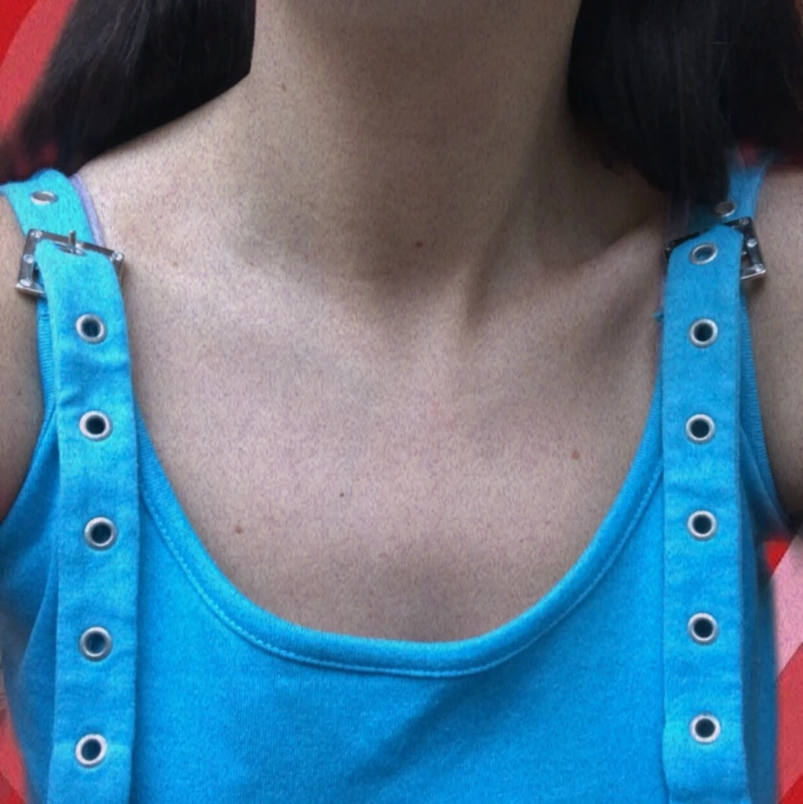 Baby blue klänning i soft material!  - 91