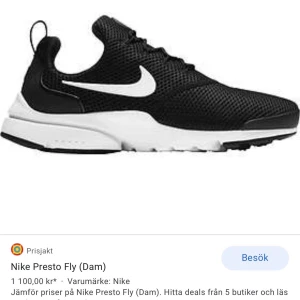 Nike presto fly  - Andvända få gånger så dom är i bra skick 😝 Köpta för 1100kr !!   Skulle säga de passar även någon som bär storlek 39  💙💙 kartong kommer med 