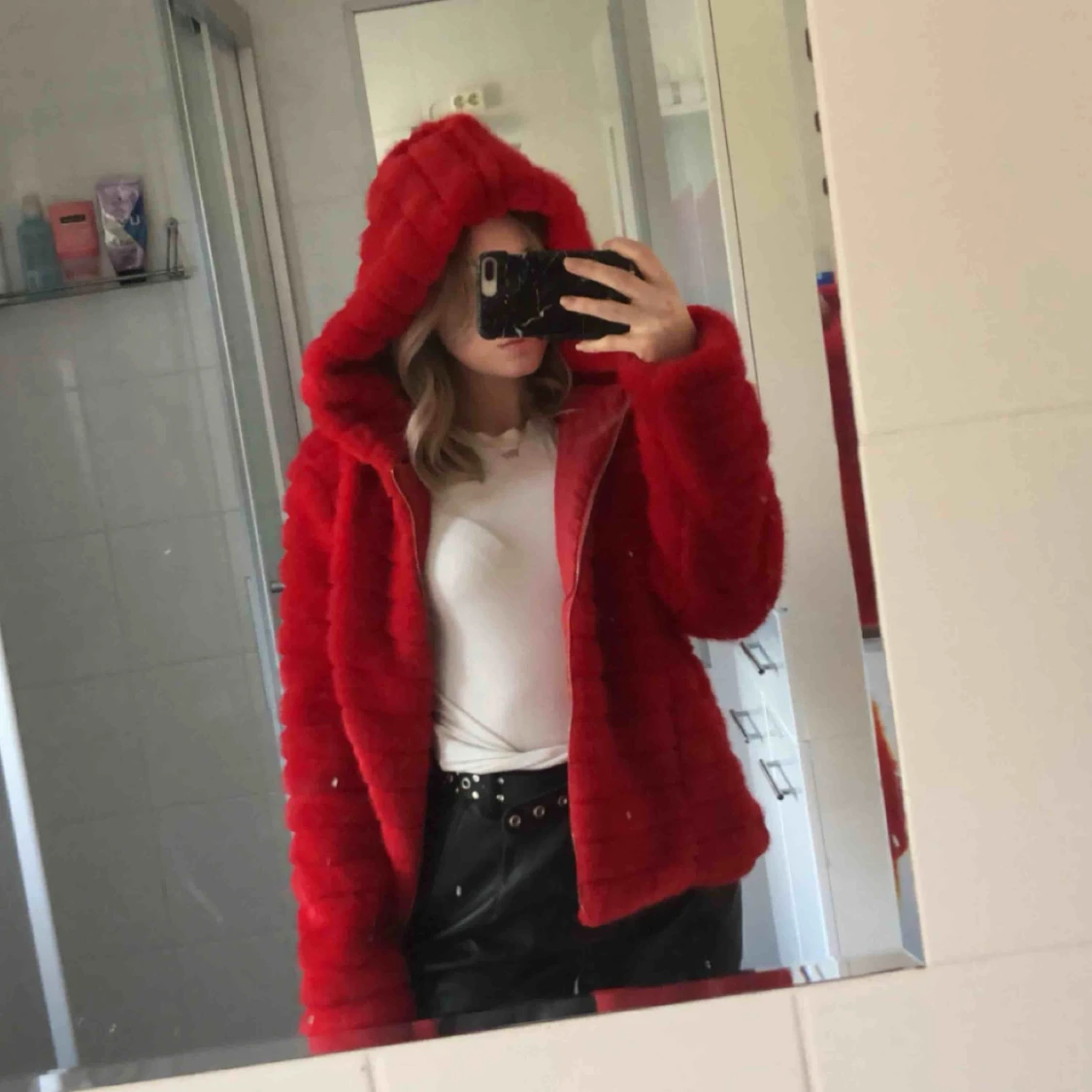 Fake päls jacka - 90