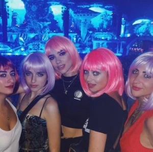 Peruk - Sjukt cool rosa peruk perfekt till halloween eller maskerad, aldrig använd bara testad och är helt som ny💗 första bilden är exempel på användning