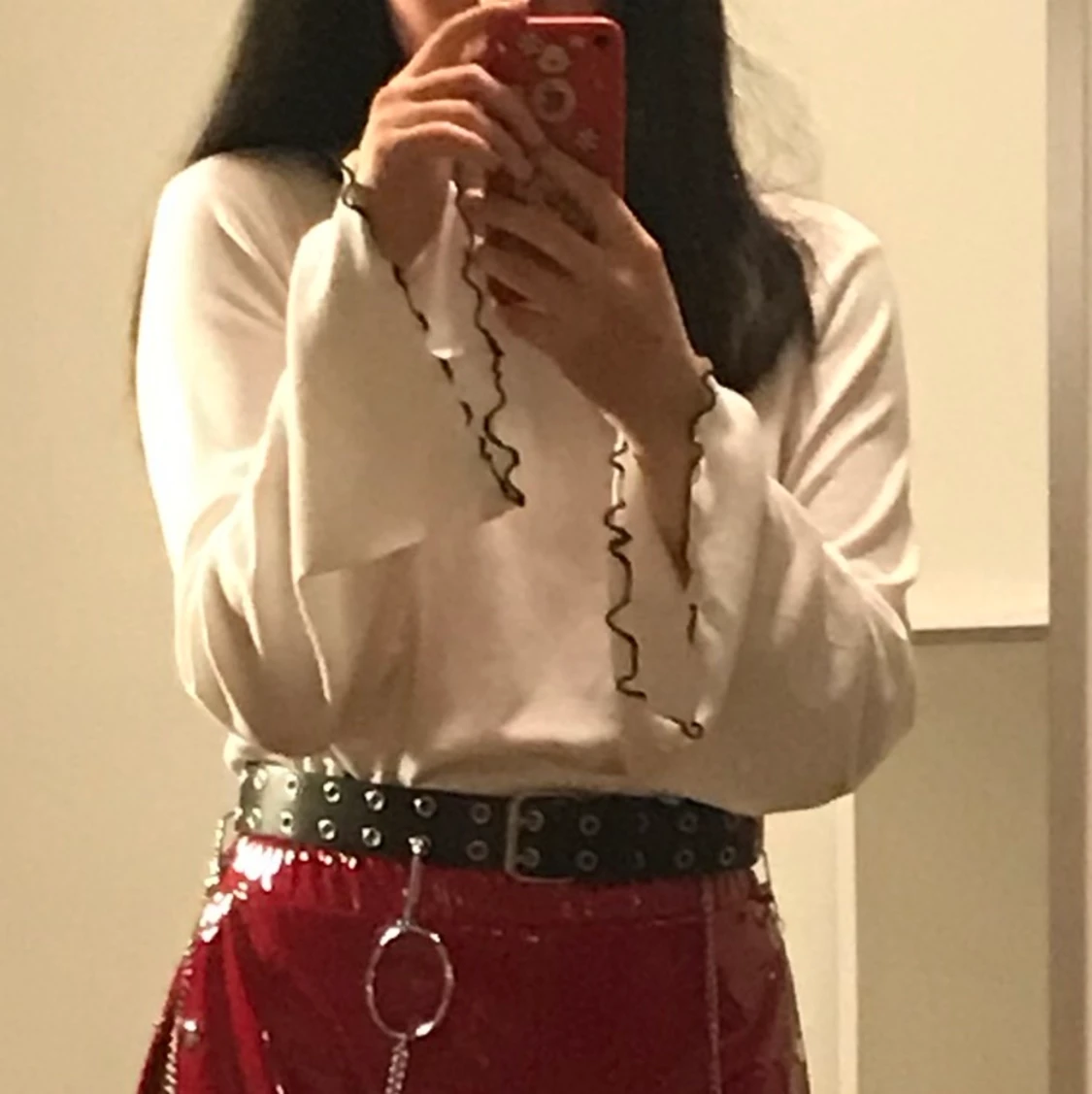 Vit turtleneck topp☁️ - 90