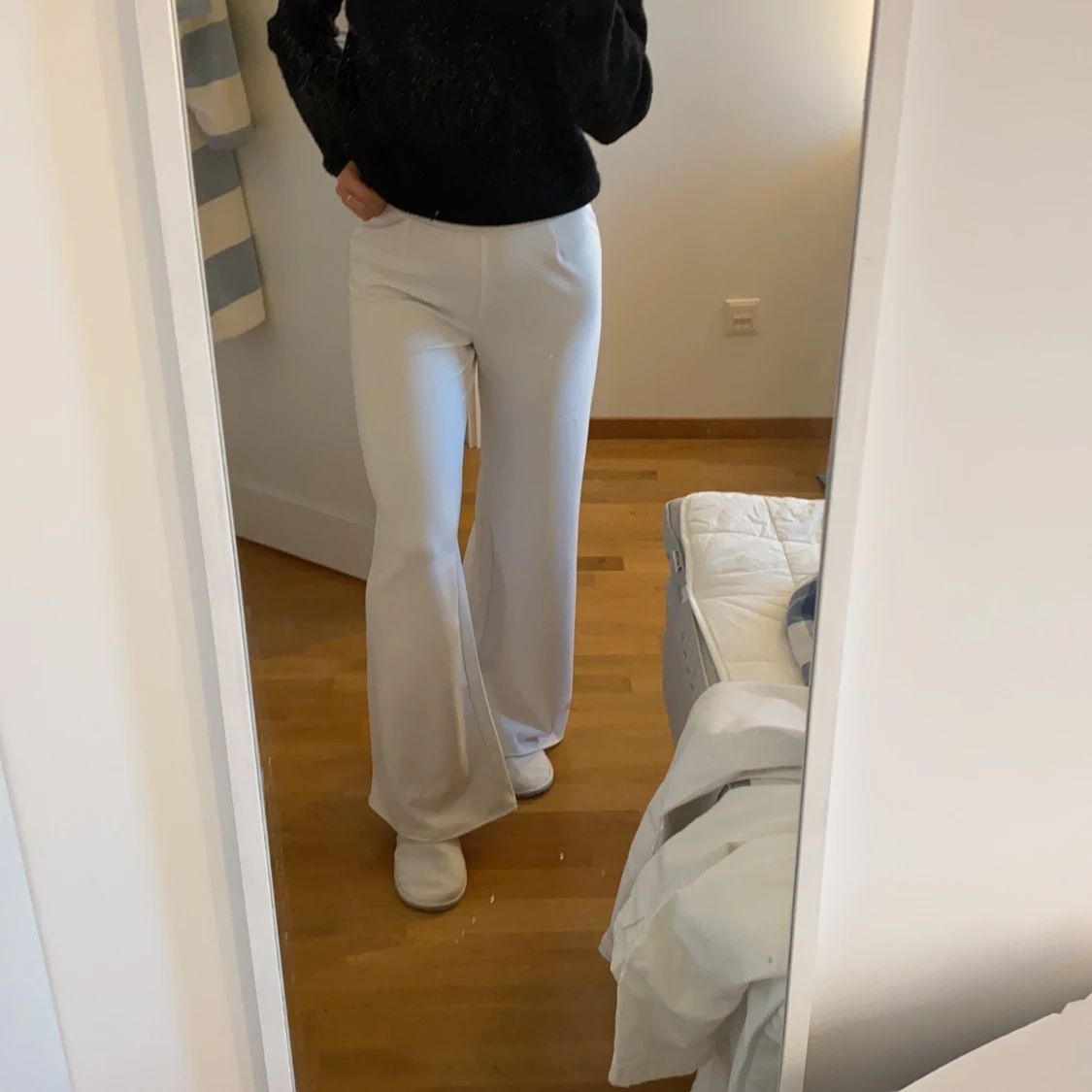 Vita kostymbyxor  - 90