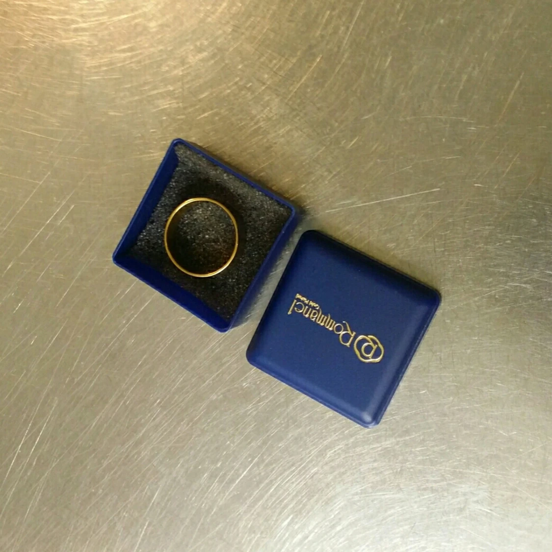 3x Guldpläterad ring. OANVÄND! - 91