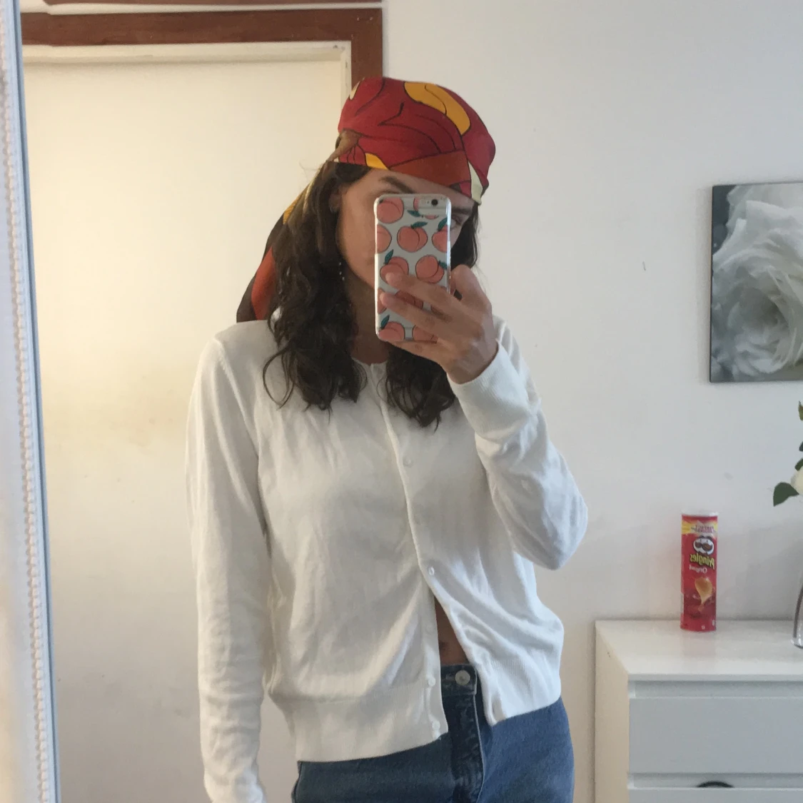 Sjal med Picasso målning - 90