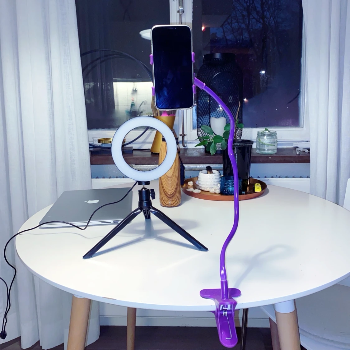 Telefonställning + Ringljus