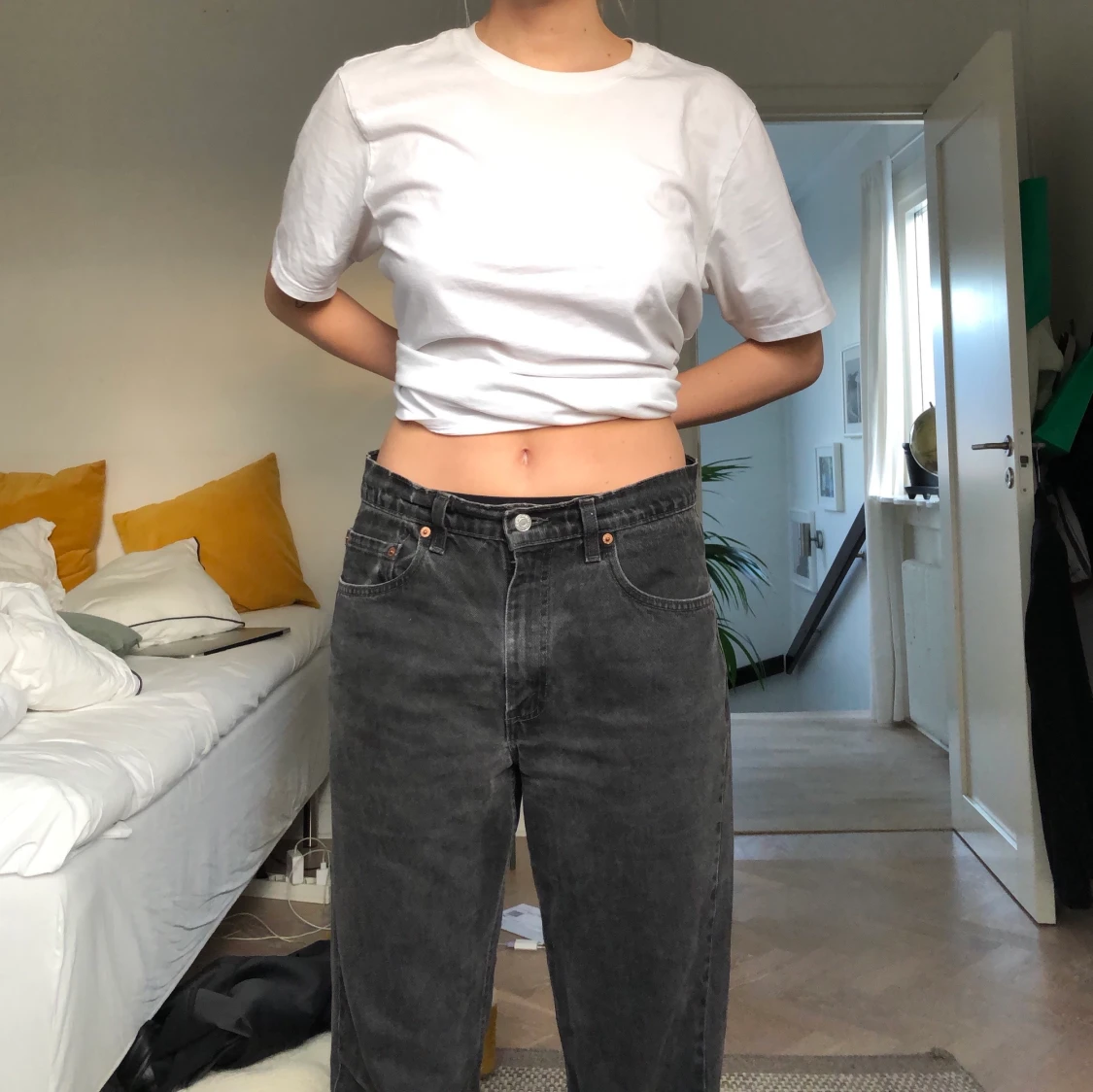 Levi’s 505 svarta jeans - 90