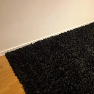 Matta - Svart matta från Linie Designe modell Ronaldo. Mått 240 x 170cm. Material: 40% ren ny ull och 60% polyester. Använda men i bra och fint skick. Nypris cirka 6000kr. Endast avhämtning i Västerås. Finns på fler sidor. Tar endast emot betalning via swish!