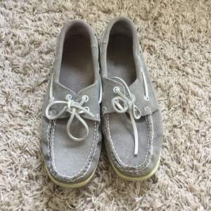Sebago sandy grey docksides, light stain as on pic on one of them
