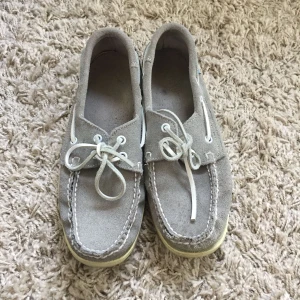  - Sebago sandy grey docksides, light stain as on pic on one of them