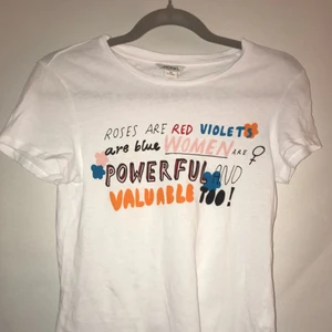  - t-shirt med fin text. 45kr frakt