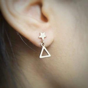  - nya örhängen (rosa guld färg) / material : nickel, rodium