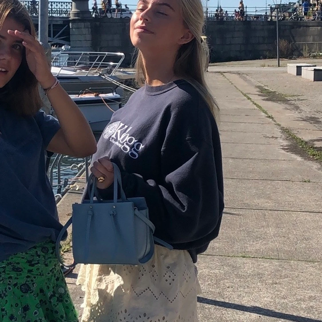 Blå zara väska - 91