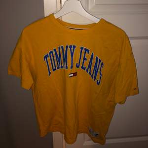 Supernajs T-shirt från Tommy Hillfiger jeans i storlek M. Sparsamt använd och super kvalite! Kan mötas upp i Sthlm annars kostar frakt🥰✨
