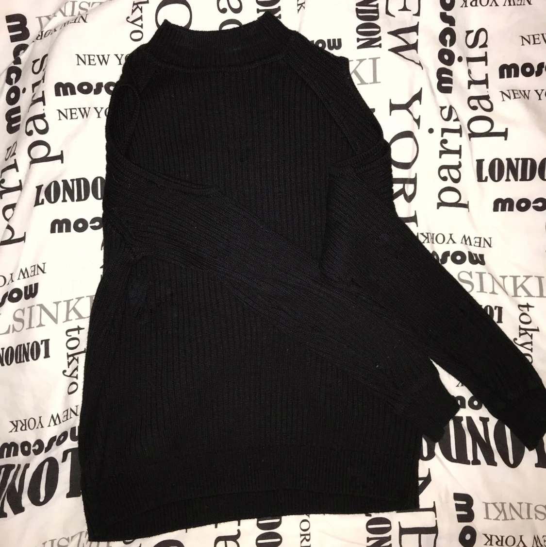 Mysig stickad tröja - 90