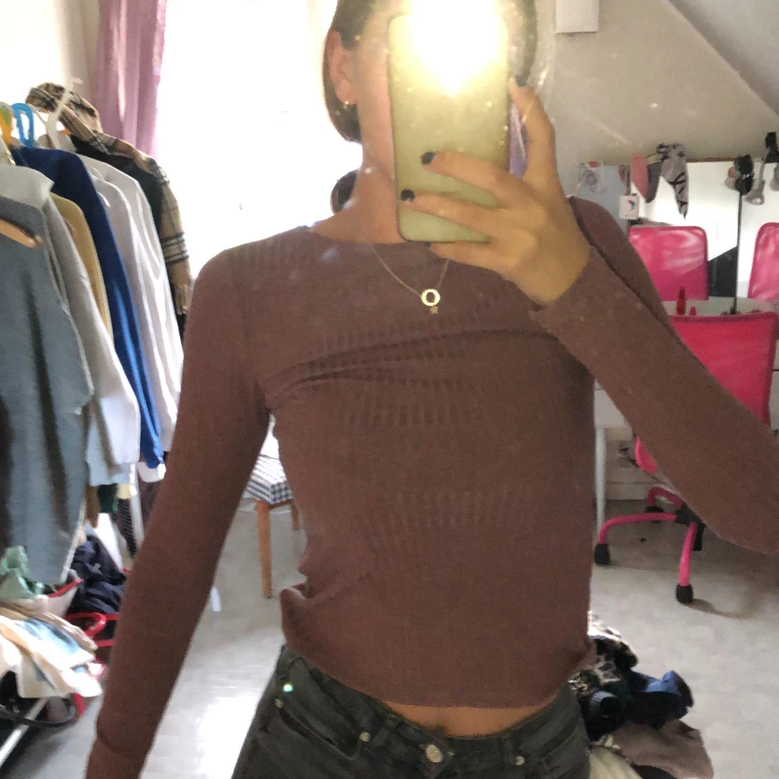 Gammalrosa tröja - 90