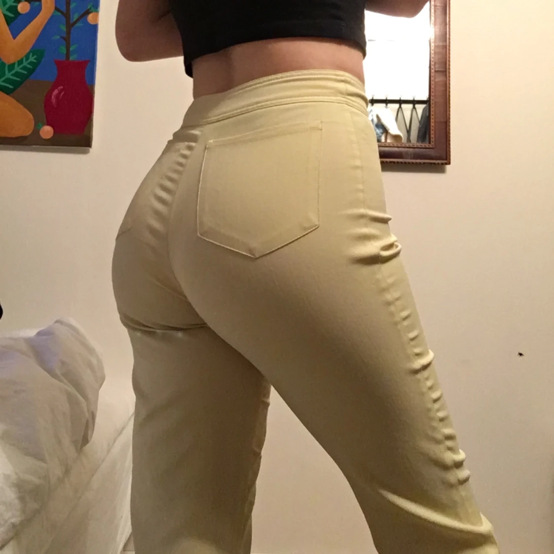 Ljusgula vintagebyxor!  - 90