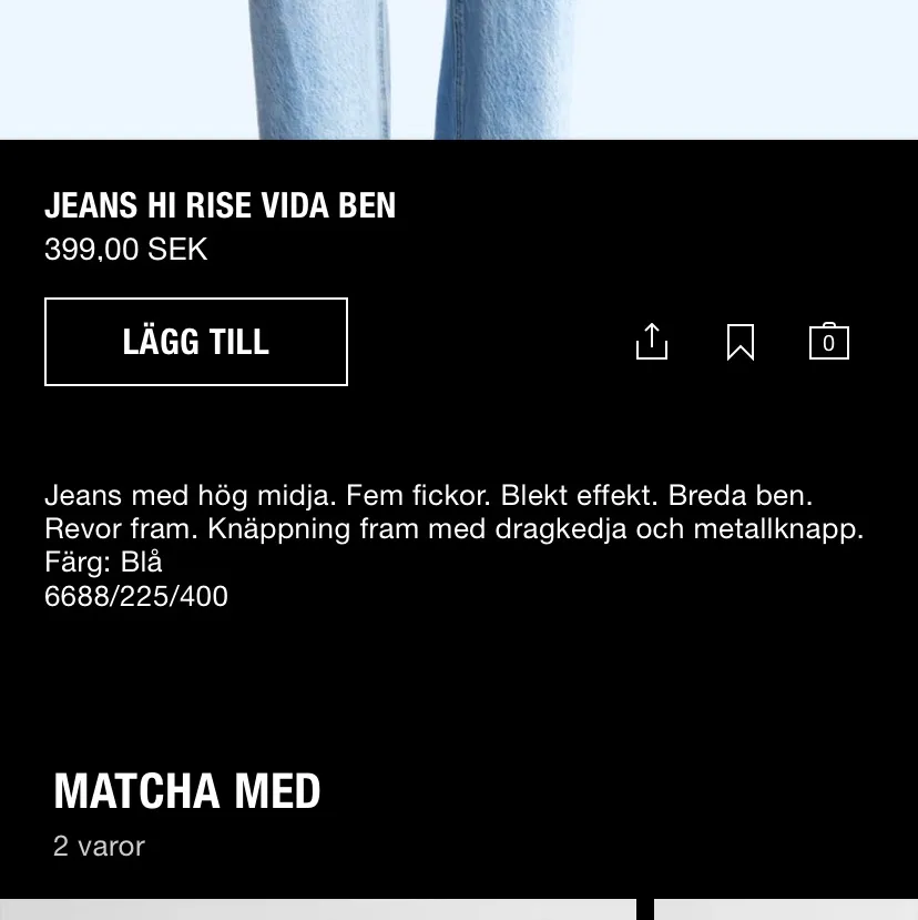Säljer dessa jeans från Zara eftersom att jag råkade köpa fel storlek. Aldrig använda. . Jeans & Byxor.