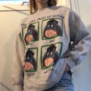 Jätte söt och skön Eeyore tröja! - Jätte söt och bekväm tröja. Storlek M/L ja bär S å den passar bra! Köpt secondhand men har bara används fåtal gånger