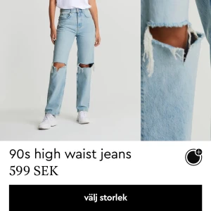Gina tricot 90s jeans - Säljer nu dessa superfina jeans som typ aldrig är använda för dom är för stora i midjan tyvärr. Köparen står för frakten