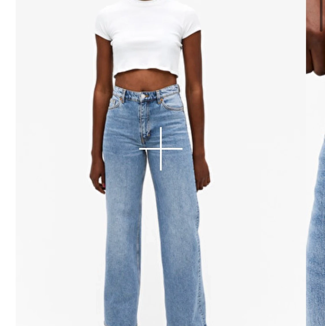 Monki yoko mid blue jeans 25