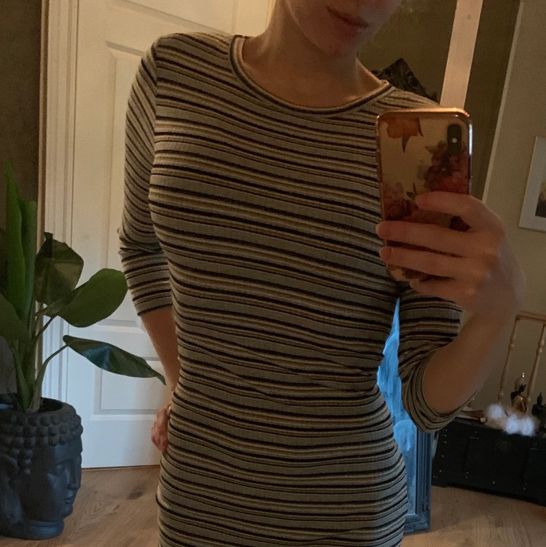 Randig långklänning  - 90