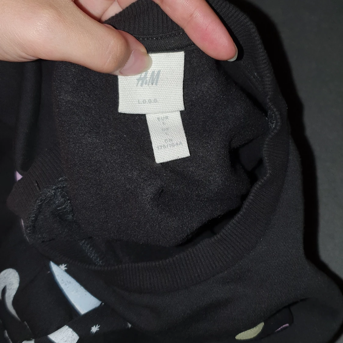 Mysig långärmad tröja med rymd tema - 91