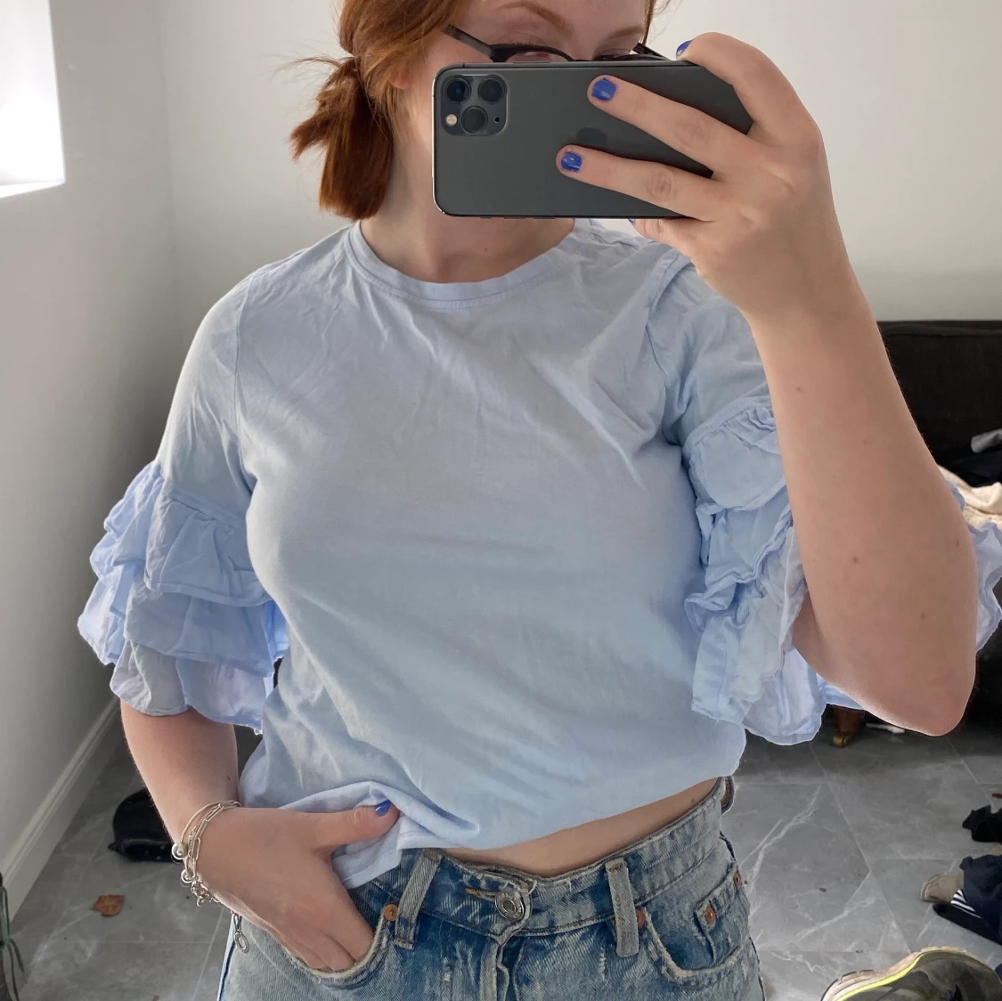 Säljer volangtröja!  - 90