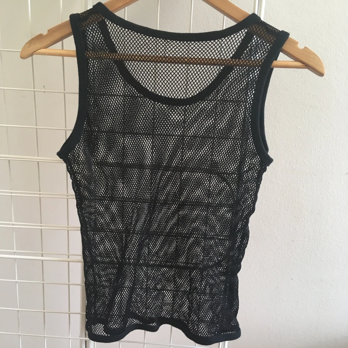 Svart Nät Linne S/M - 90