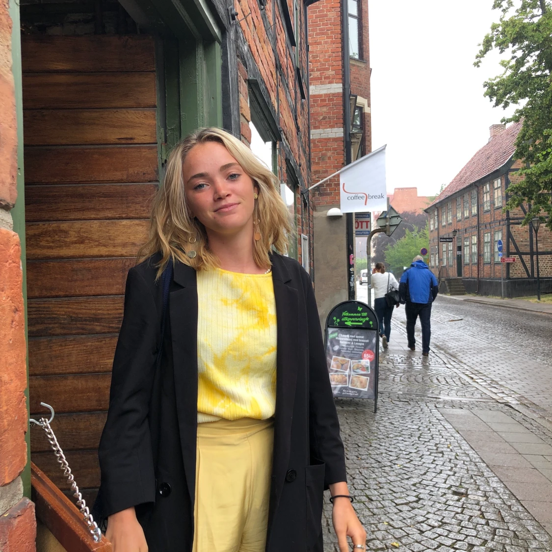 Ribbat, gult batiklinne  - 90