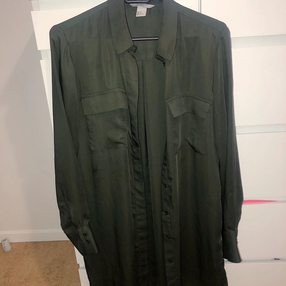 Khaki grön oversized skjorta 💚 - 91