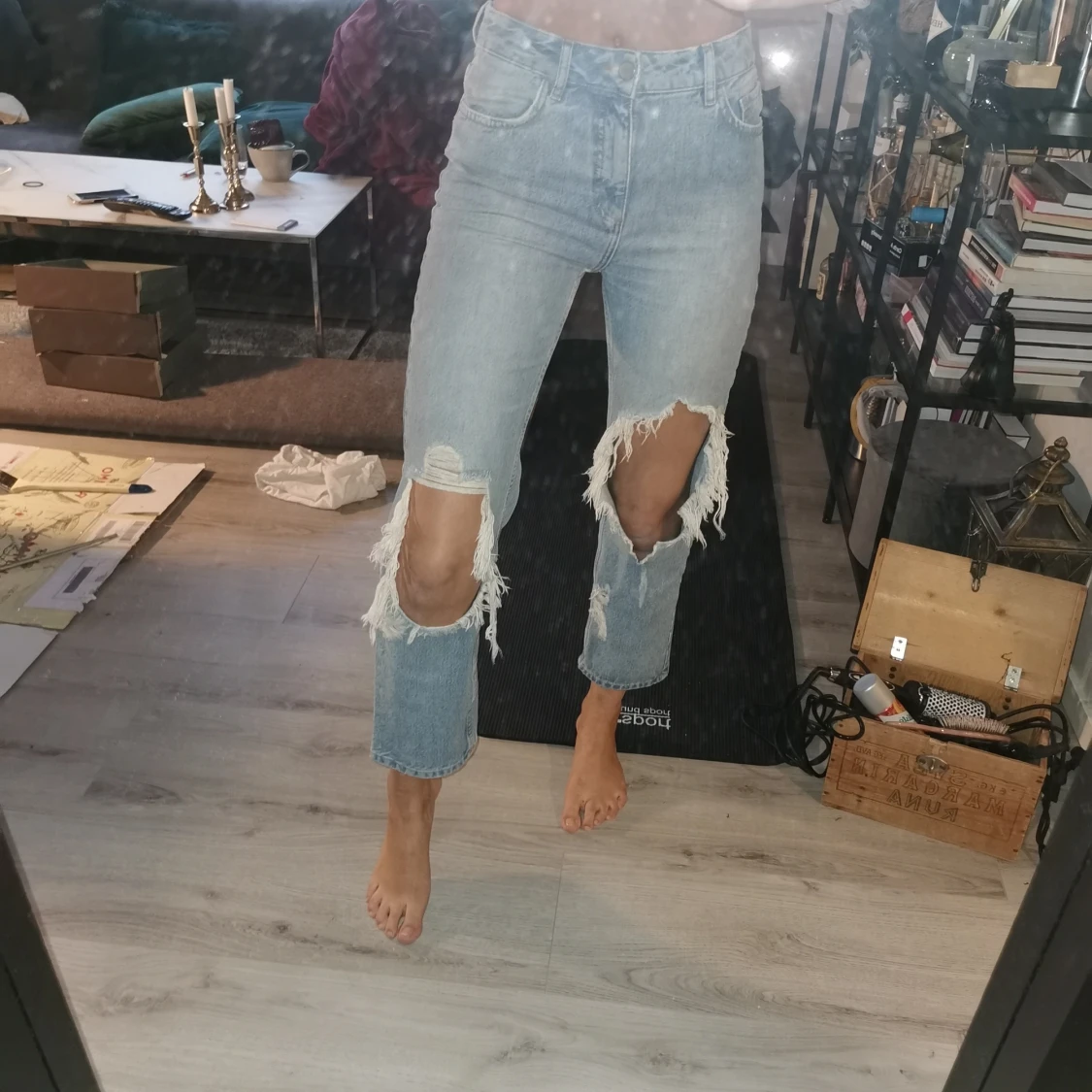 Nakd trasiga/håliga jeans strl 36 - 90