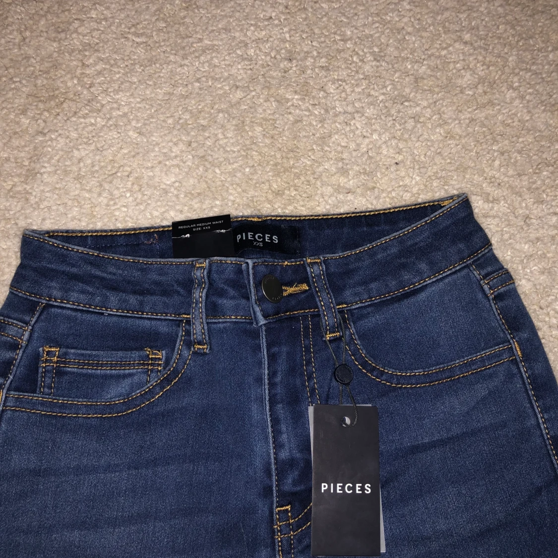 PIECES - medium blue denim jeans  - 91