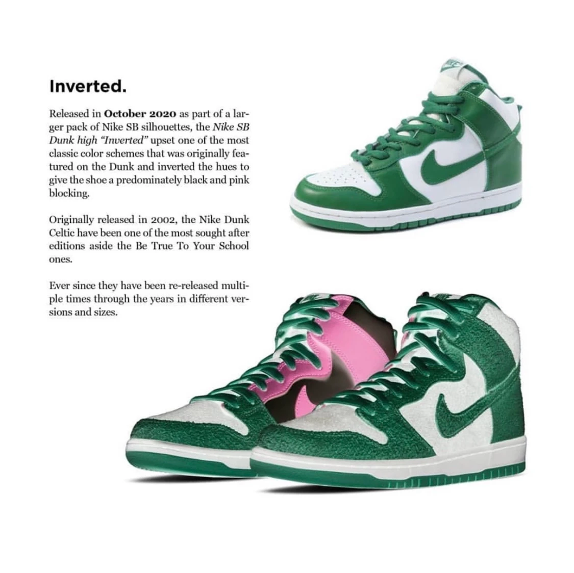 Nike sb Dunk Invert Celtic  - 90