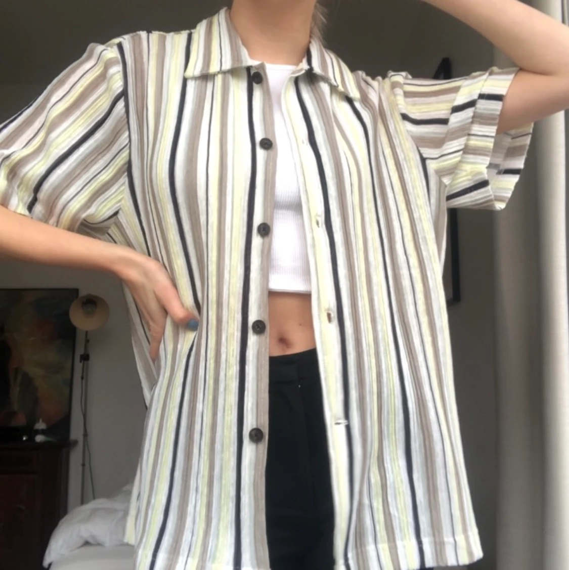 Randig skjorta från weekday - 90