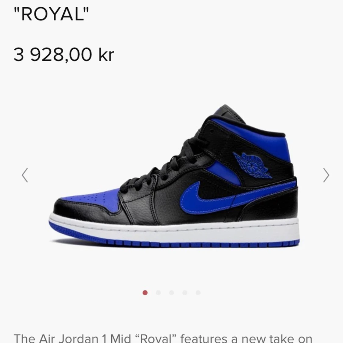 Air jordan 1 mod royal blue