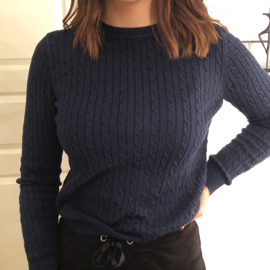 Kabelstickad tröja