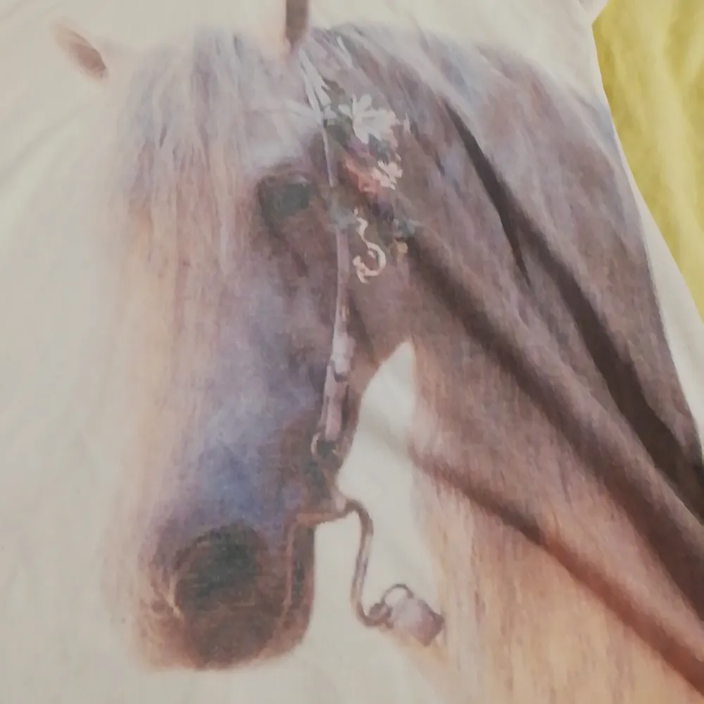 En vit tröja från tiki med en häst på storlek 170. Tröjor & Koftor.