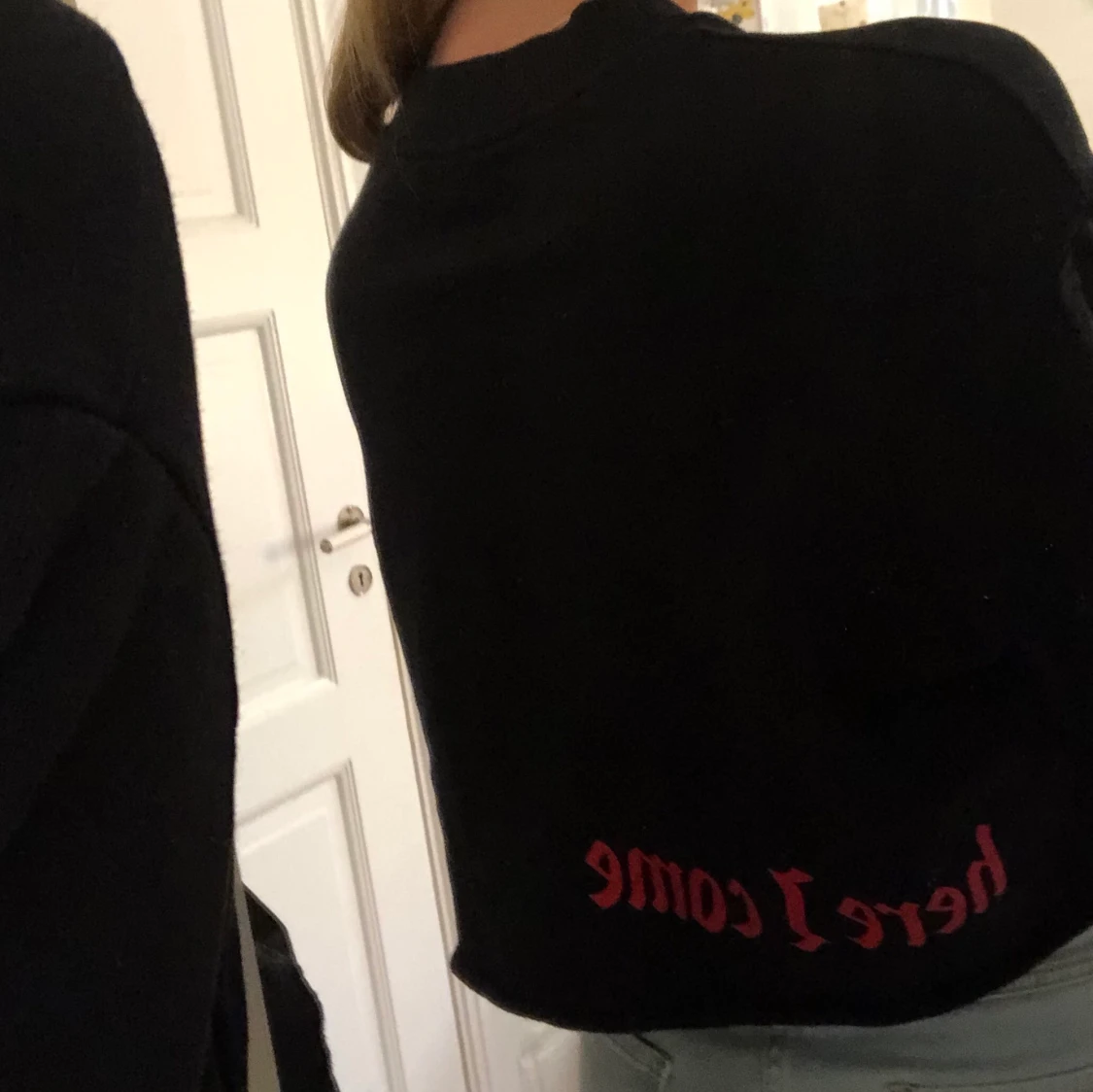 Croppad college tröja  - 91