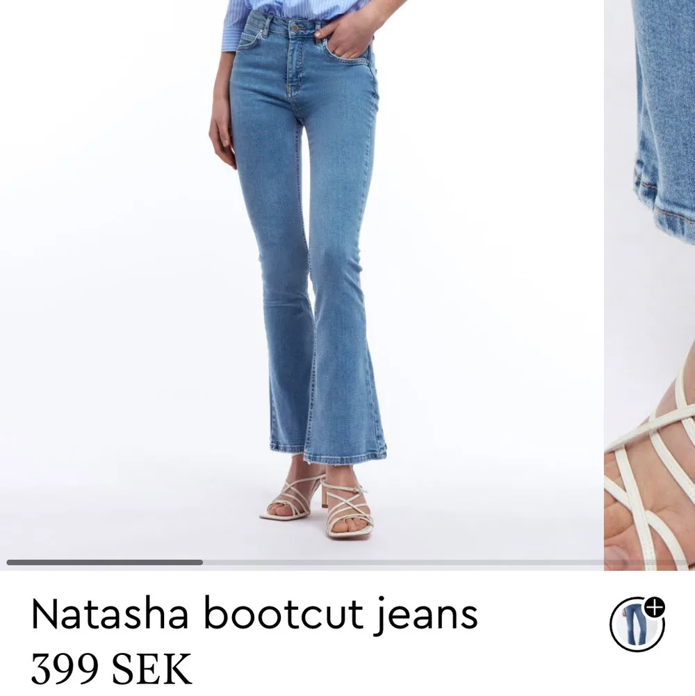 Ett par bootcut jeans i fint skick som blivit för tighta för mig. Jag är 160 cm lång.. Jeans & Byxor.