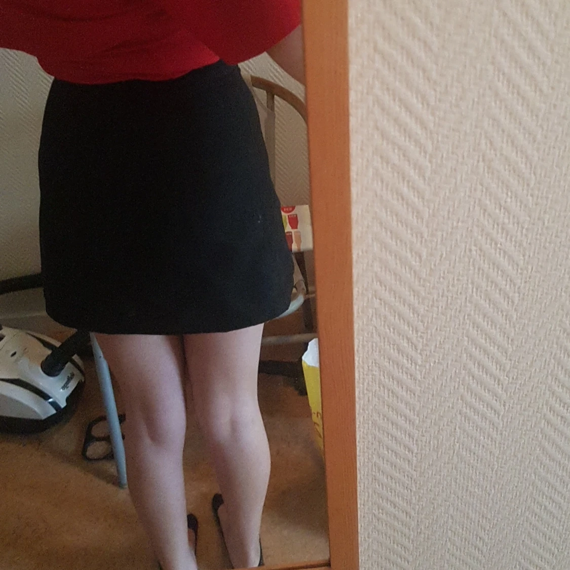 Kort svart kjol - 90