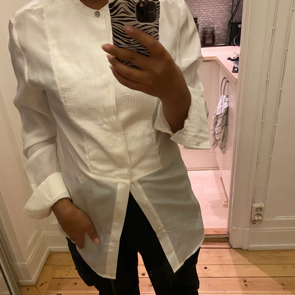 Giambattista Valli x HM white silk shirt - 91