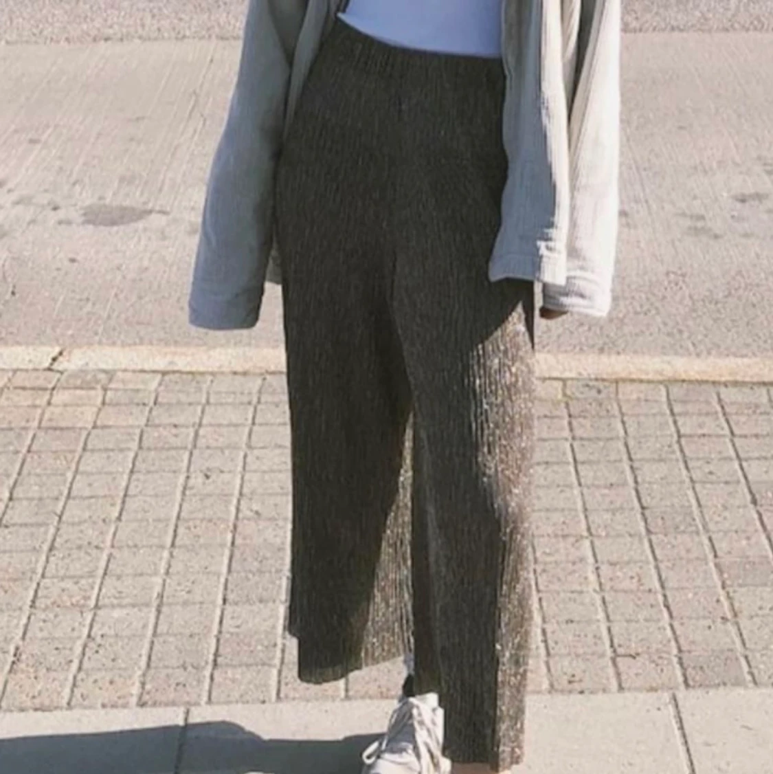 Sparkly wide leg floaty byxor  - 90