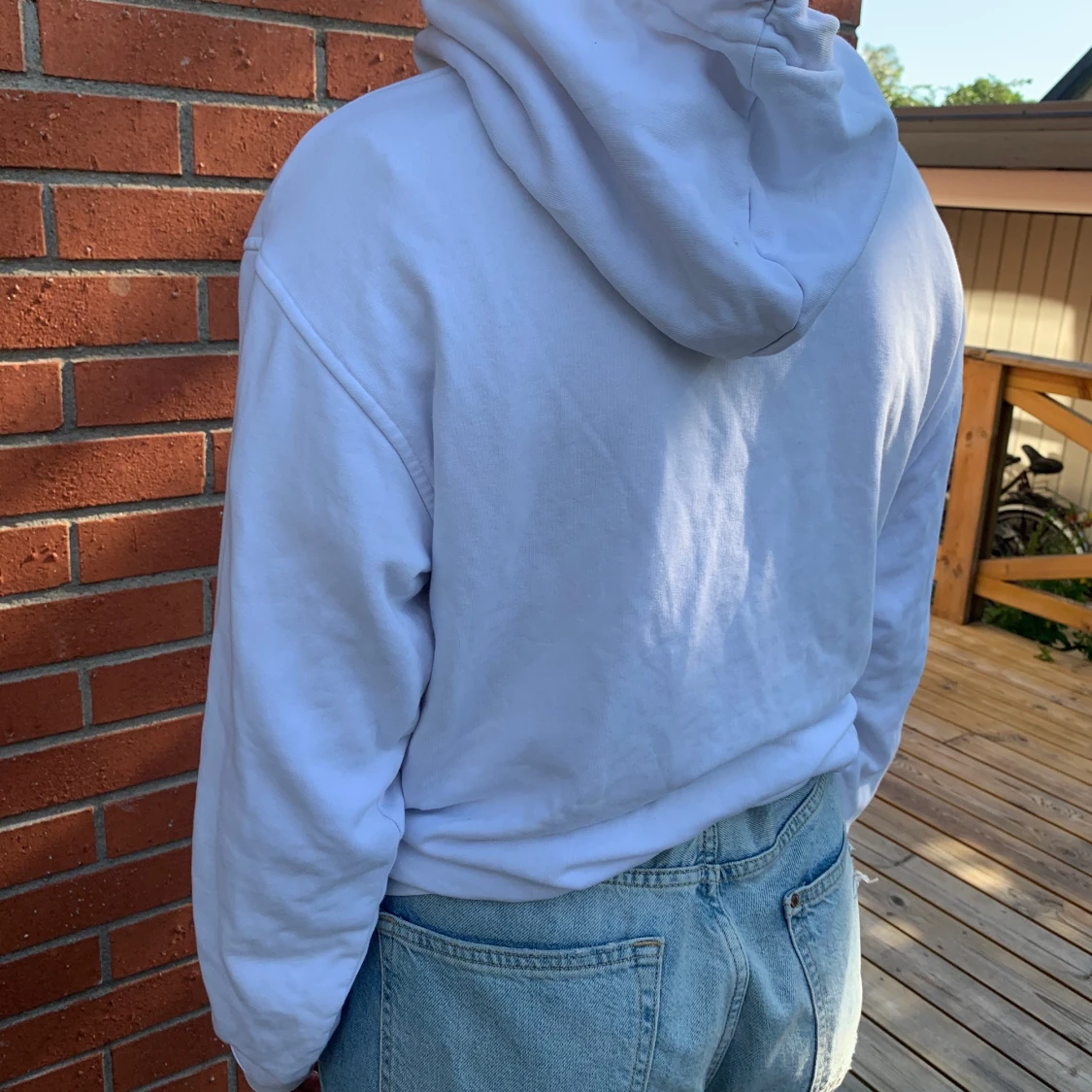 Vit hoodie Weekday  - 90