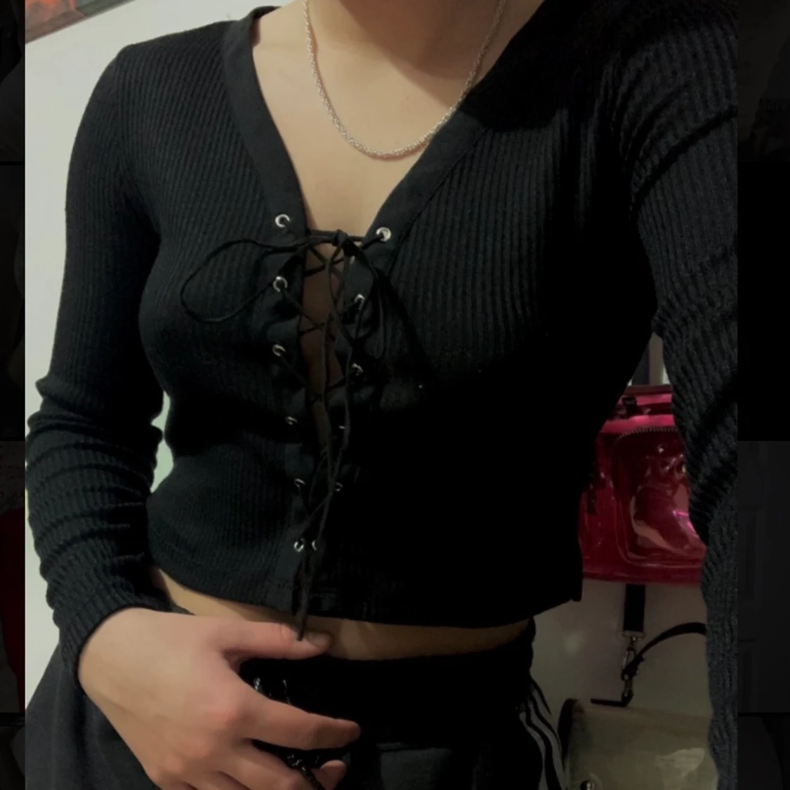 Tröja med snörning - 90