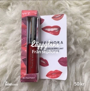 Läppglans från sephora - Jättefint, glans/matt läppglans från sephora. Aldrig användt dock pga inte min färg. ! Bara seriösa köpare !