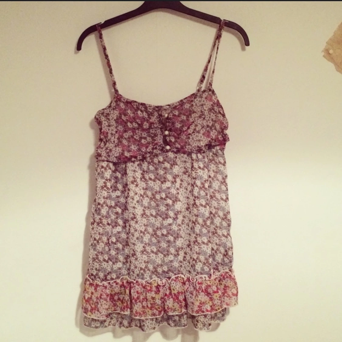 Blommigt linne köpt i Frankrike - 1393365163