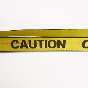  - Bälte med text ”CAUTION” aldrig använt, mycket bra skick! 