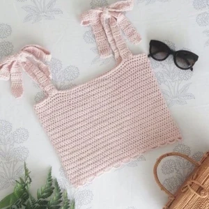 Supersöt sommartopp - Virkad sommartopp som jag gjort själv. Helt ny!