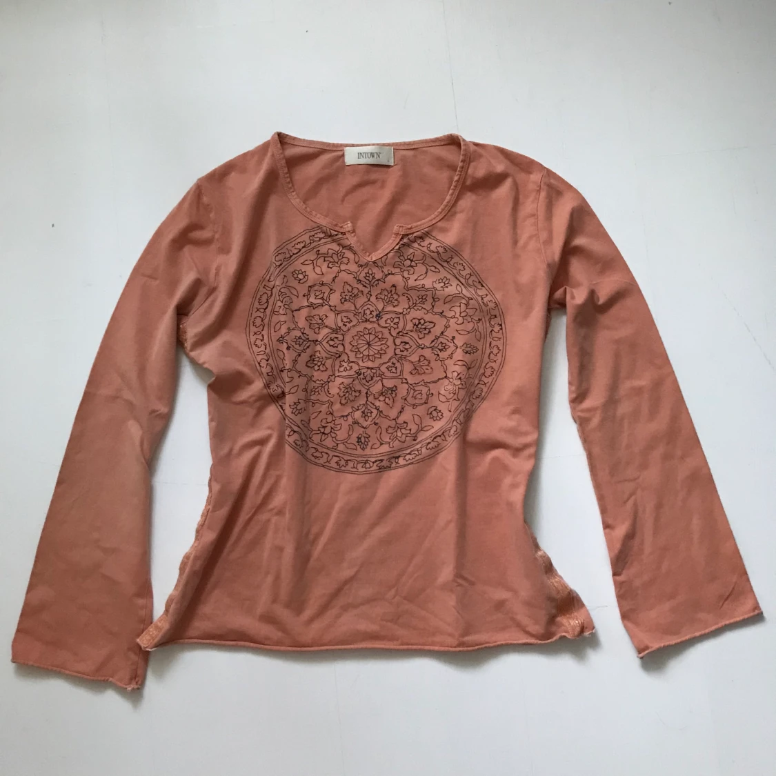 Vintage croptop i nuderosa, st.S