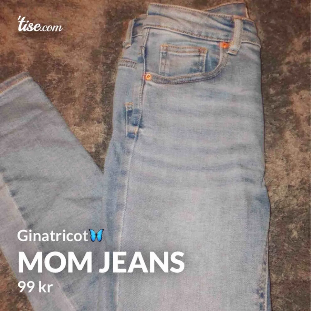 Svin coola mom jeans,lite tajtare från Gina⭐️  Använda 1 gång🦋  (har liknande byxor) Jag har 8st som är intresserade så det är först till kvarn, kom även med bud💖. Jeans & Byxor.